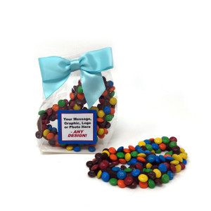 Custom Favor Bags - Chocolate Pretzels