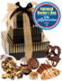 Doctor Appreciation 3 Tier Tower of Treats - Brown & Gold Stripes