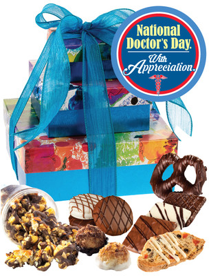 Doctor Appreciation 3 Tier Tower of Treats - Blue