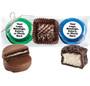 Custom Cookie Talk Chocolate Oreo & Marshmallow Trio - Green & Blue Foils