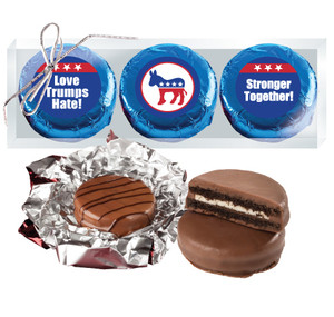 Democrat Cookie Talk Chocolate Oreo Trio - Blue