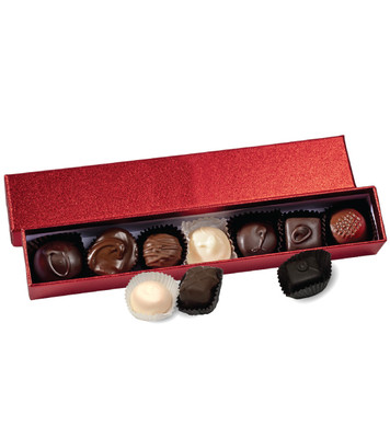 Chocolate Candy Red Sparkle Box