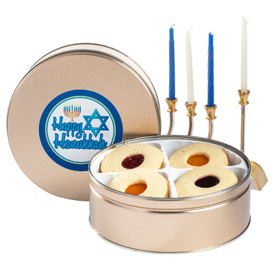 Hanukkah Fruit-Filled Butter Cookie Tin