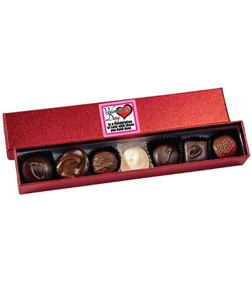 Valentine's Day Chocolate Candy Red Sparkle Box