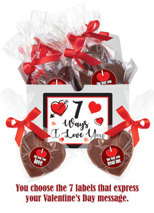 7 Ways of Love Chocolate Hearts Gift Box