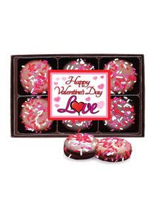 Valentine's Day 6pc Decorated Chocolate Oreo Box