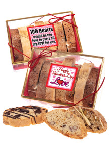 Valentine's Day Biscotti Sampler - Love