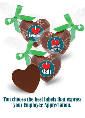 Employee Appreciation Chocolate Heart Bag