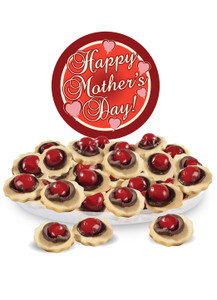 Mother's Day Chocolate Cherry Butter Cookies - Platter