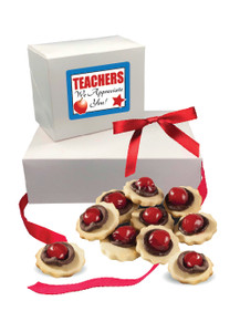 Teacher Appreciation Chocolate Cherry Butter Cookie Boxes