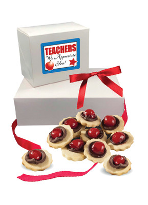 Teacher Appreciation Chocolate Cherry Butter Cookie Boxes