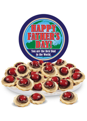 Fathers Day Chocolate Cherry Butter Cookies
