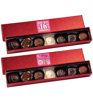 Sweet 16 Chocolate Candy Sparkle Box