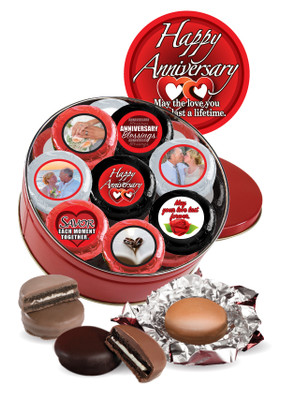 Anniversary Chocolate Oreo Photo 16pc Tin