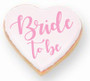 Bride to be Heart Sugar Iced Butter Cookies - Special Order