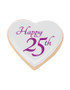 25th Heart Sugar Iced Butter Cookies