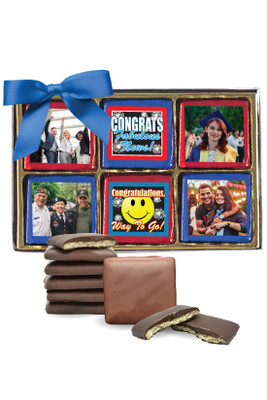 Congratulations Chocolate Graham Photo 12pc Box