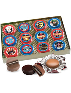 Congratulations Chocolate Oreo Photo 12pc Box