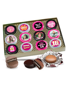 Sweet 16 Chocolate Oreo Photo 12pc Box