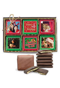 Christmas Chocolate Graham Custom Photo 12pc Box