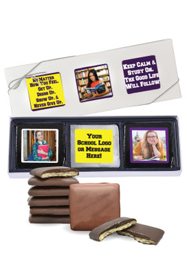 Back To School Chocolate Graham Photo 6pc Box