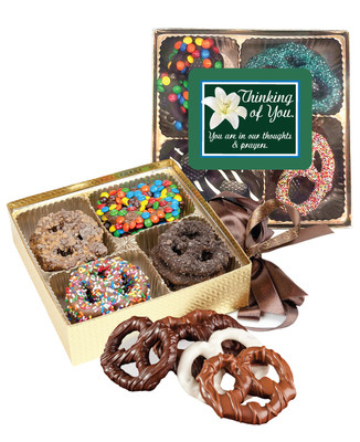 Thinking of You Chocolate Covered 16pc Pretzel Gift Box