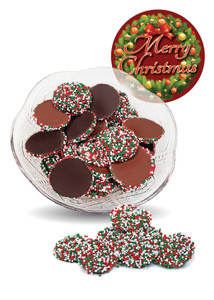 Christmas Chocolate Nonpareils - Red, Green & White