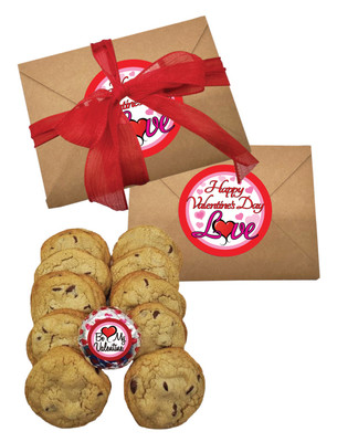 Valentine's Day Chocolate Chip Cookie Box - Traditional