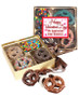 Valentine's Day Chocolate Covered 16pc Pretzel Gift Box - Clients