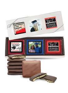 Graduation 6pc Chocolate Graham Photo Box