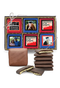 Graduation 12pc Chocolate Graham Photo Box