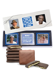 Retirement Chocolate Graham Photo 6pc Box