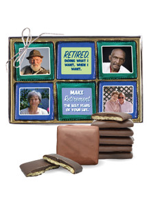 Retirement Chocolate Graham Photo 12pc Box