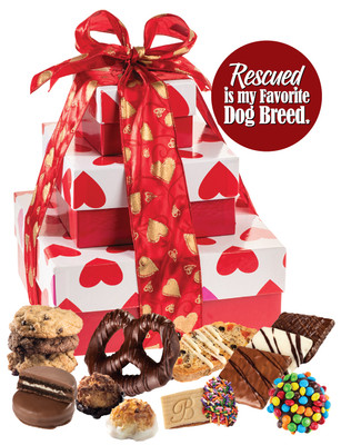 Dog Rescue 3 Tier Tower of Treats - Hearts