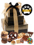 Dog Rescue 3 Tier Tower of Treats - Brown & Gold Stripes