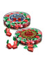 Christmas Strawberry Soft-filled Hard Candy - Flat Clear Cylinder