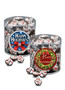 Christmas Peppermint Chocolate Nonpareil - Wide Clear Cylinder