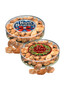 Christmas Butter Toffee Pecans - Flat Clear Cylinder