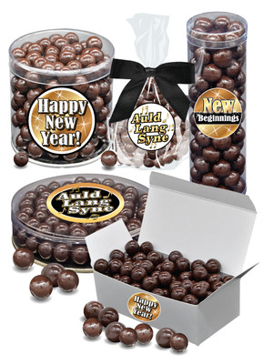 New Year Dark Chocolate Sea Salt Caramels