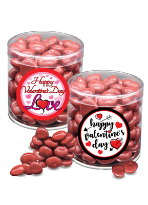 Valentine's Day Chocolate Red Cherries - Wide Canister