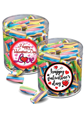 Valentine's Day Creme Filled Licorice Twisters - Wide Canister