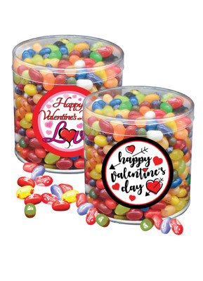 Valentine's Day Fruit Bowl Jelly Beans - Wide Canister