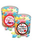 Valentine's Day Starfish Gummy Candy - Wide Canister