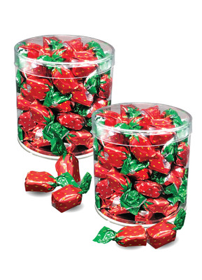 Strawberry Soft-filled Hard Candy - Wide Canister