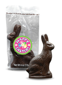 Easter Bunny Solid Dark Chocolate - Medium