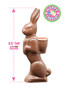  Easter Bunny Solid Milk Chocolate - Side View