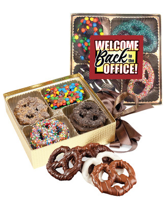 Back to the Office Chocolate Pretzel 16pc Gift Box