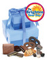 Brighten Your Day 2 Tier Gift of Treats - Blue