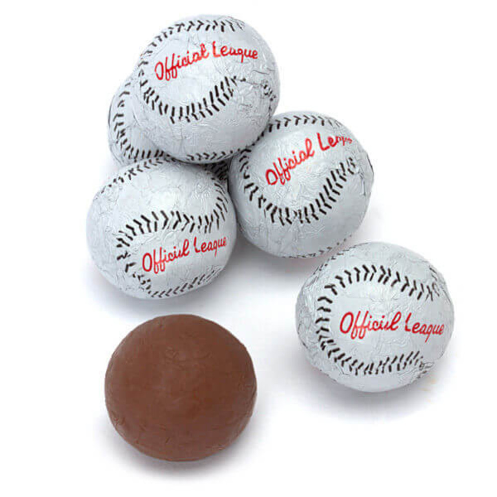 Solid Milk Chocolate Baseball Candy