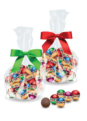 Christmas Ornaments Solid Milk Chocolate - Favor Bags